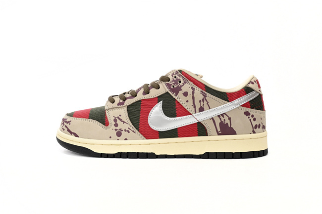 Men's Dunk Low Cream/Red Shoes 0411